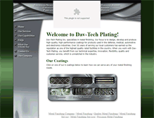 Tablet Screenshot of dav-techplatinginc.com